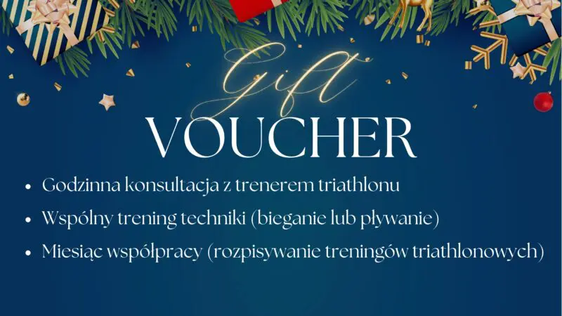 Triathlon Voucher - prezent dla triathlonisty 1 triathlon voucher, prezent dla triathlonisty
